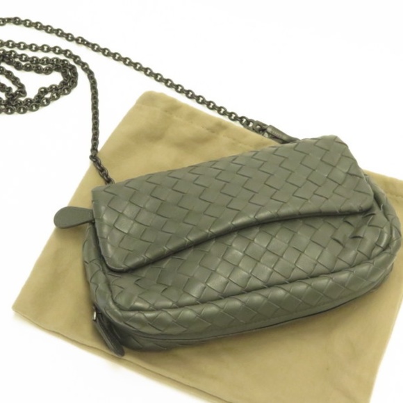 Bottega Veneta Handbags - Bottega Veneta Intrecciato Leather Small Chain